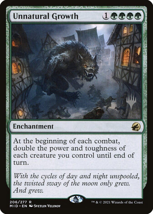 This Is An Image Of The Magic The Gathering Card Unnatural Growth From The Set Innistrad Remastered - Designed By Artist Svetlin Velinov