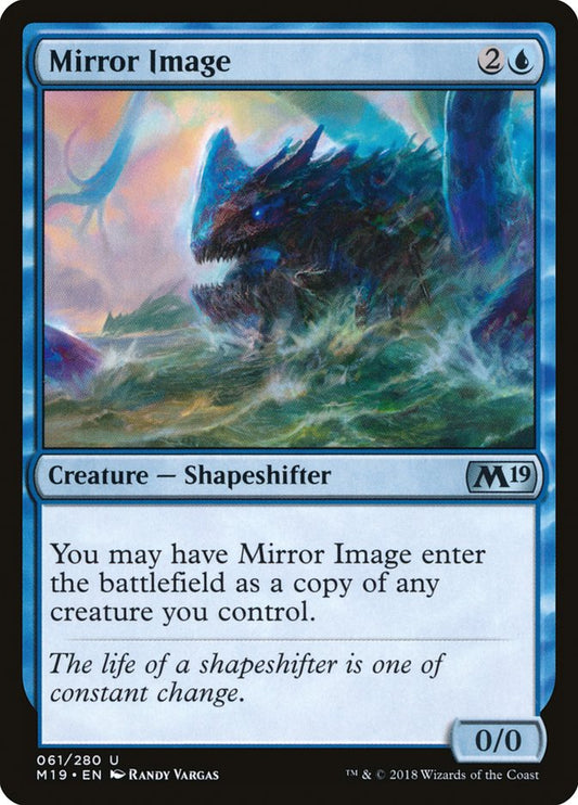 This Is An Image Of The Magic The Gathering Card Mirror Image From The Set Core Set 2019 - Designed By Artist Randy Vargas