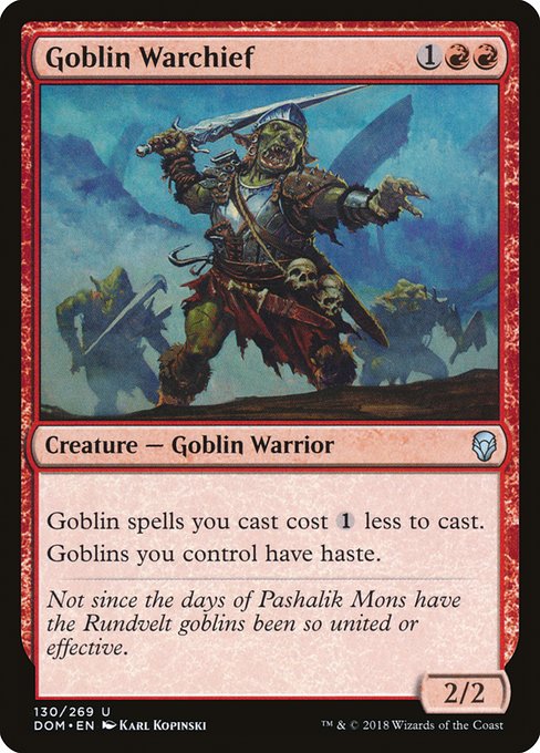 Goblin Warchief - FOIL