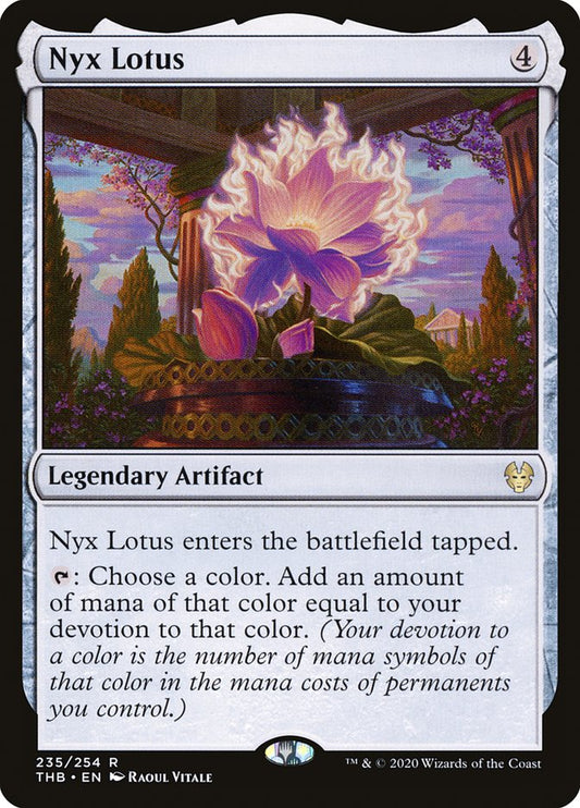 This Is An Image Of The Magic The Gathering Card Nyx Lotus From The Set Theros Beyond Death - Designed By Artist Raoul Vitale