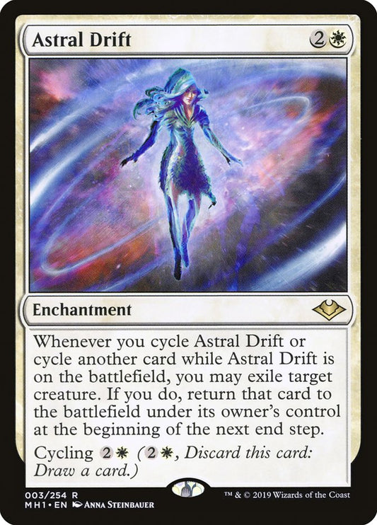 This Is An Image Of The Magic The Gathering Card Astral Drift From The Set Commander 2020 - Designed By Artist Anna Steinbauer