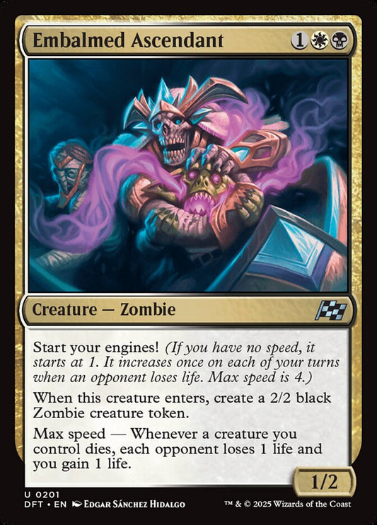 This Is An Image Of The Magic The Gathering Card Embalmed Ascendant From The Set Aetherdrift - Designed By Artist Edgar Sánchez Hidalgo