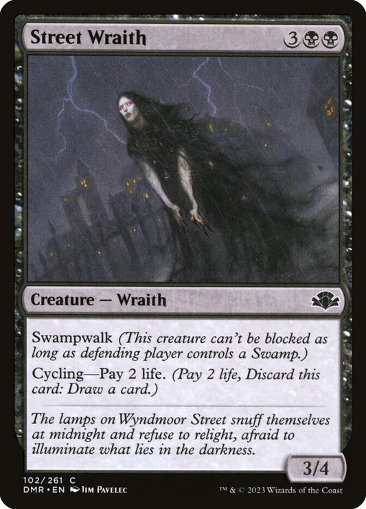 This Is An Image Of The Magic The Gathering Card Street Wraith From The Set Dominaria Remastered - Designed By Artist Jim Pavelec