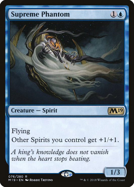 This Is An Image Of The Magic The Gathering Card Supreme Phantom From The Set Crimson Vow Commander - Designed By Artist Robbie Trevino