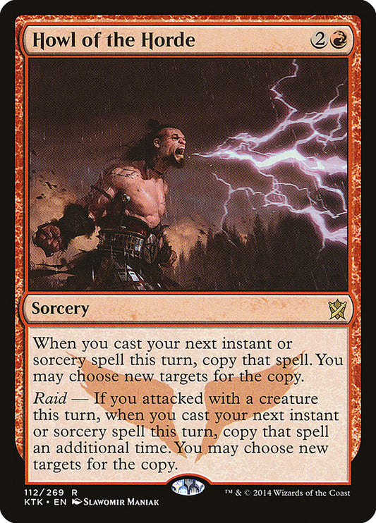 This Is An Image Of The Magic The Gathering Card Howl of the Horde From The Set Khans of Tarkir - Designed By Artist Slawomir Maniak