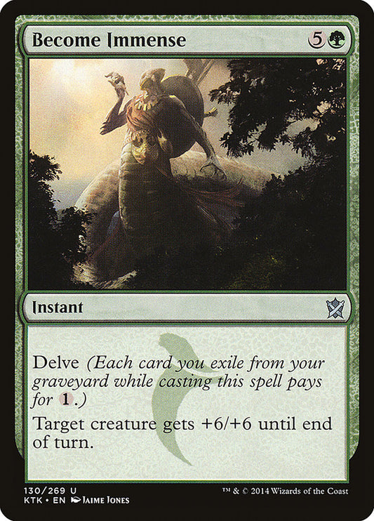 This Is An Image Of The Magic The Gathering Card Become Immense From The Set Ultimate Masters - Designed By Artist Jaime Jones