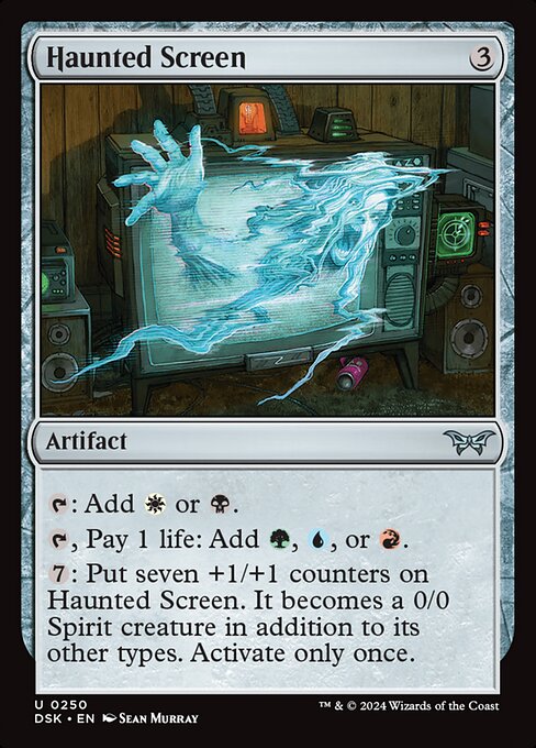 Haunted Screen - FOIL