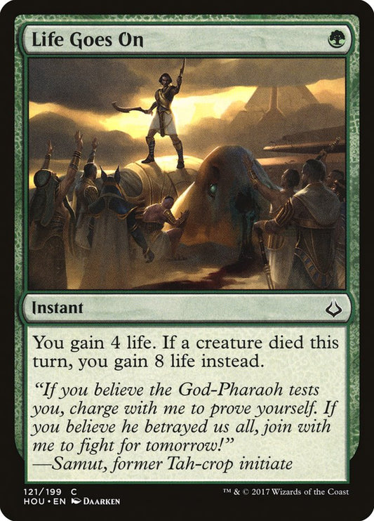 This Is An Image Of The Magic The Gathering Card Life Goes On From The Set Core Set 2021 - Designed By Artist Daarken