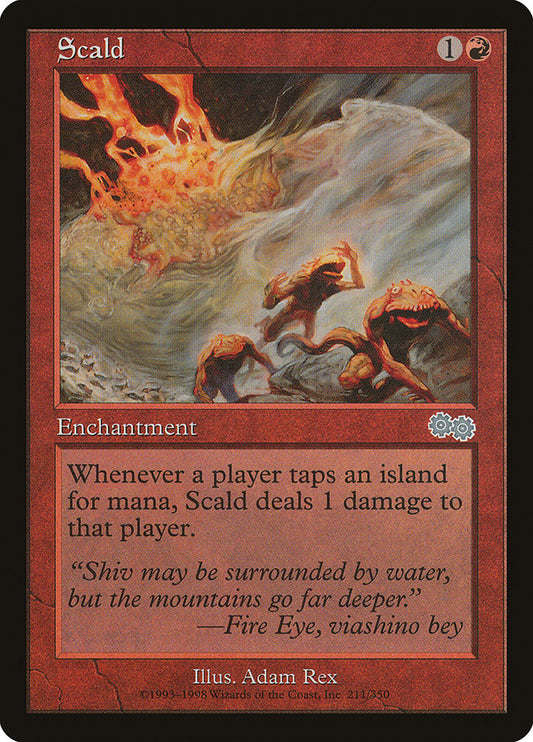 This Is An Image Of The Magic The Gathering Card Scald From The Set Urza's Saga - Designed By Artist Adam Rex
