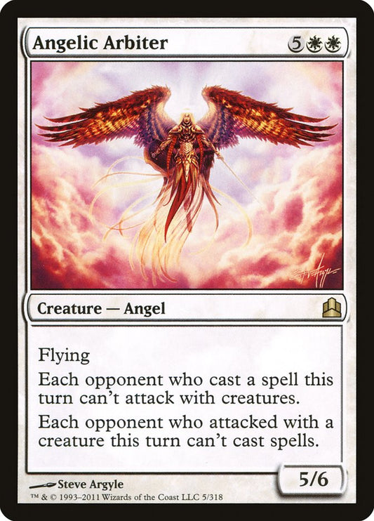 This Is An Image Of The Magic The Gathering Card Angelic Arbiter From The Set Jumpstart - Designed By Artist Steve Argyle