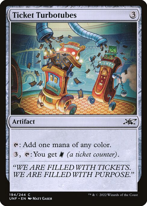 Ticket Turbotubes - FOIL