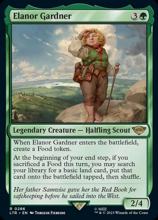 This Is An Image Of The Magic The Gathering Card Elanor Gardner From The Set The Lord of the Rings: Tales of Middle-earth - Designed By Artist Torgeir Fjereide
