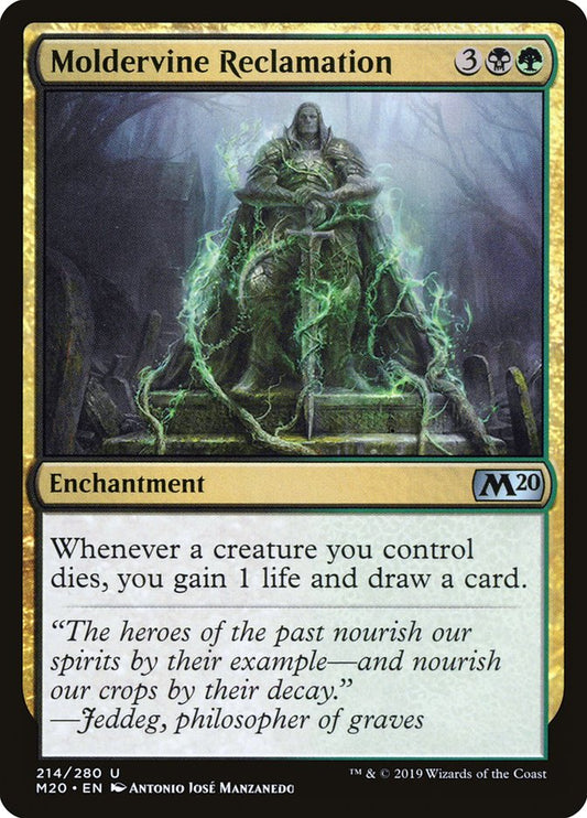 This Is An Image Of The Magic The Gathering Card Moldervine Reclamation From The Set Commander 2021 - Designed By Artist Antonio José Manzanedo