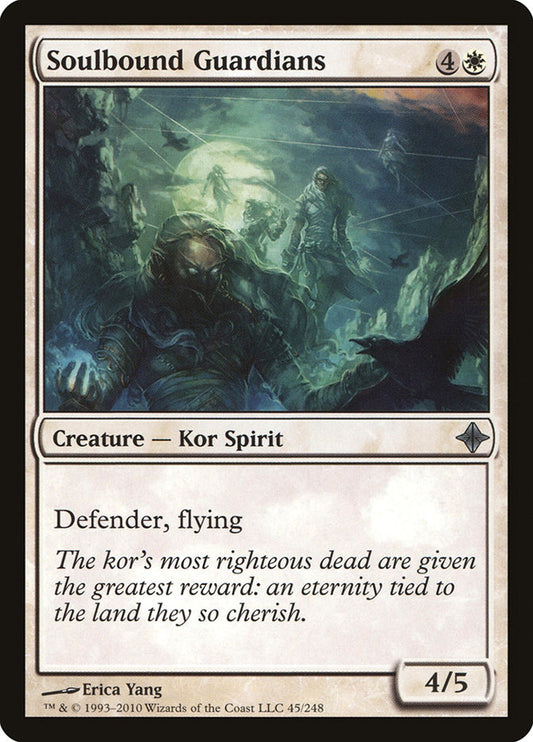 This Is An Image Of The Magic The Gathering Card Soulbound Guardians From The Set Rise of the Eldrazi - Designed By Artist Erica Yang