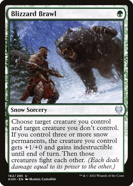 This Is An Image Of The Magic The Gathering Card Blizzard Brawl From The Set Kaldheim - Designed By Artist Manuel Castañón