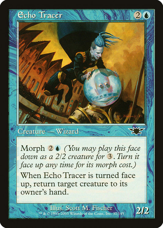 This Is An Image Of The Magic The Gathering Card Echo Tracer From The Set Duel Decks: Speed vs. Cunning - Designed By Artist Scott M. Fischer