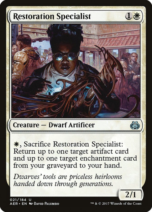 This Is An Image Of The Magic The Gathering Card Restoration Specialist From The Set Aether Revolt - Designed By Artist David Palumbo