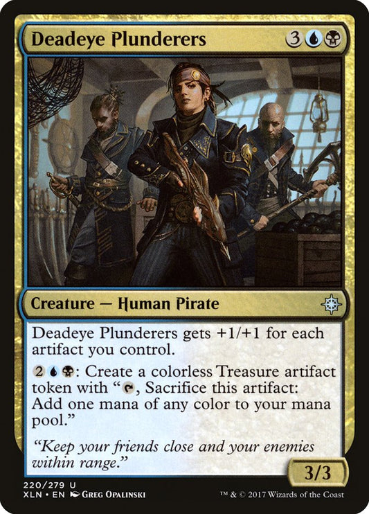 This Is An Image Of The Magic The Gathering Card Deadeye Plunderers From The Set Ixalan - Designed By Artist Greg Opalinski