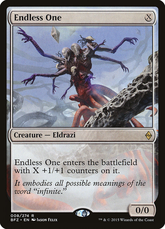 This Is An Image Of The Magic The Gathering Card Endless One From The Set Commander Masters - Designed By Artist Jason Felix