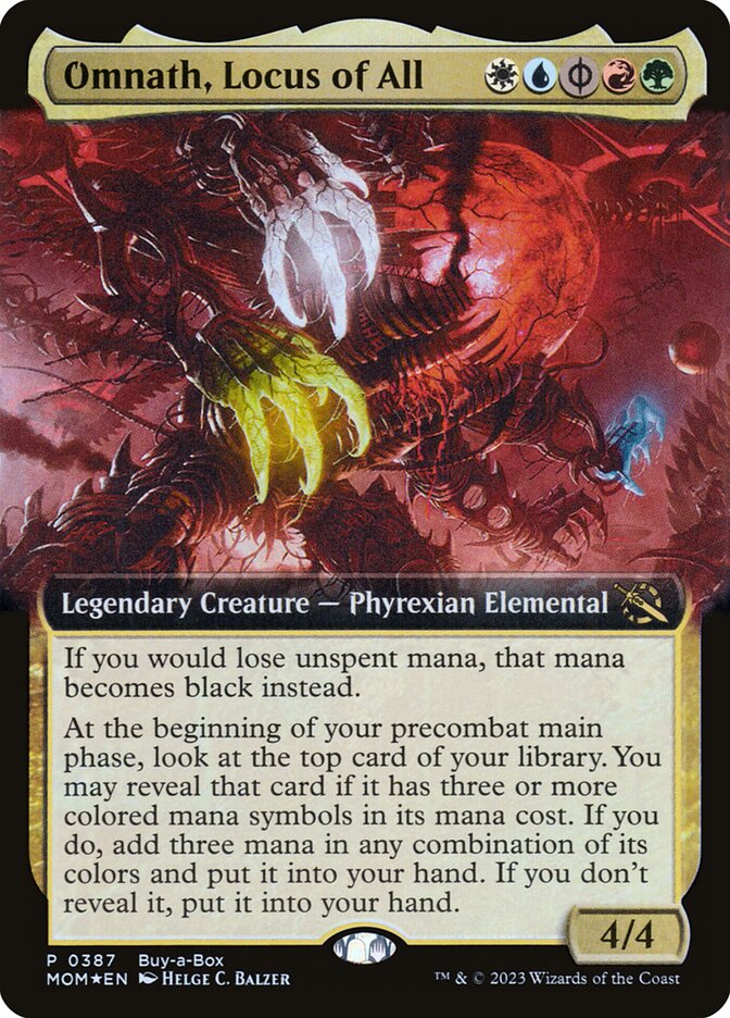 This Is An Image Of The Magic The Gathering Card Omnath, Locus of All From The Set March of the Machine - Designed By Artist Bryan Sola