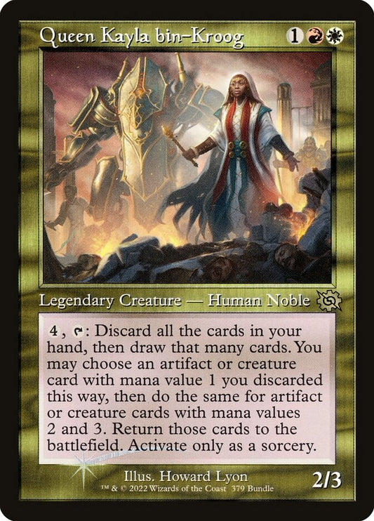 This Is An Image Of The Magic The Gathering Card Queen Kayla bin-Kroog From The Set The Brothers' War - Designed By Artist Cristi Balanescu