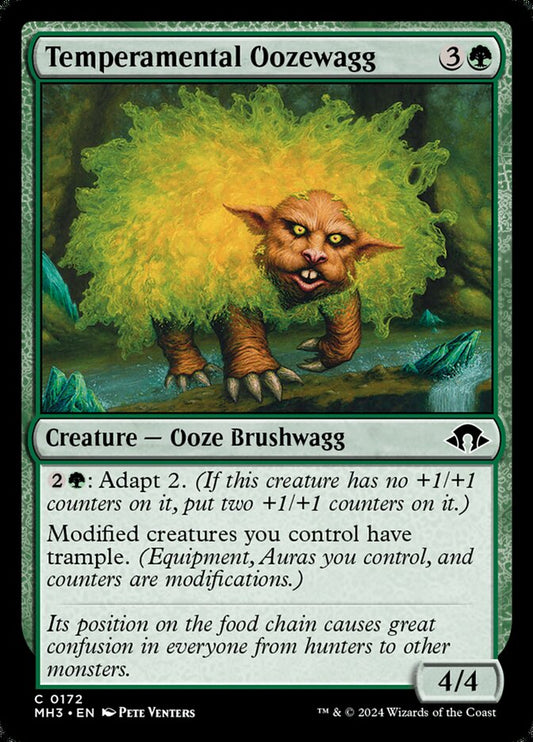 This Is An Image Of The Magic The Gathering Card Temperamental Oozewagg From The Set Modern Horizons 3 - Designed By Artist Pete Venters