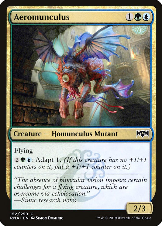 This Is An Image Of The Magic The Gathering Card Aeromunculus From The Set Ravnica Allegiance - Designed By Artist Simon Dominic