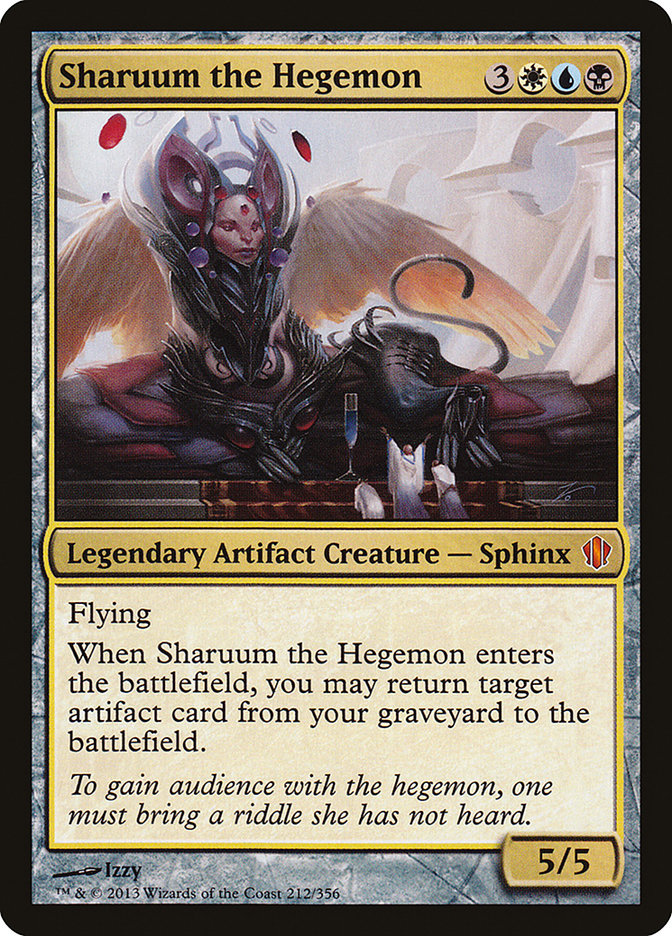 This Is An Image Of The Magic The Gathering Card Sharuum the Hegemon From The Set Double Masters - Designed By Artist Izzy