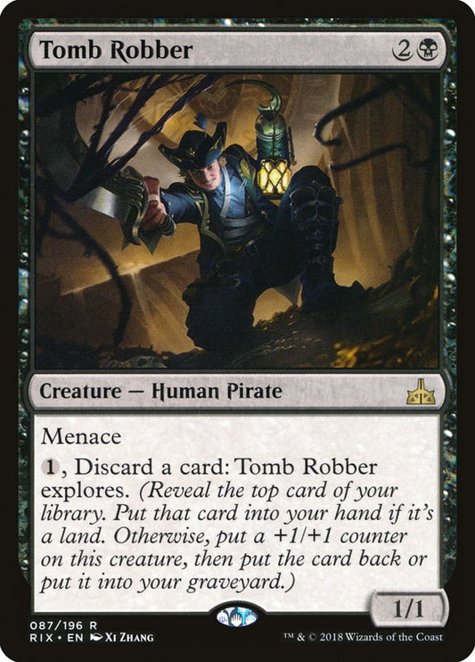 This Is An Image Of The Magic The Gathering Card Tomb Robber From The Set Rivals of Ixalan - Designed By Artist Xi Zhang
