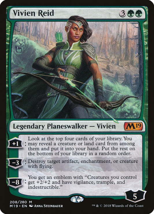 This Is An Image Of The Magic The Gathering Card Vivien Reid From The Set Foundations - Designed By Artist Anna Steinbauer