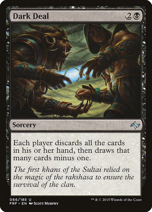 This Is An Image Of The Magic The Gathering Card Dark Deal From The Set Fate Reforged - Designed By Artist Scott Murphy