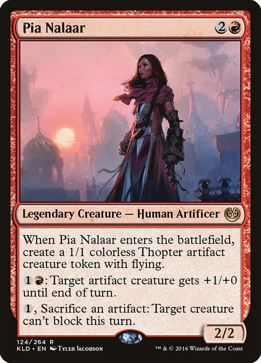 This Is An Image Of The Magic The Gathering Card Pia Nalaar From The Set Commander 2021 - Designed By Artist Tyler Jacobson