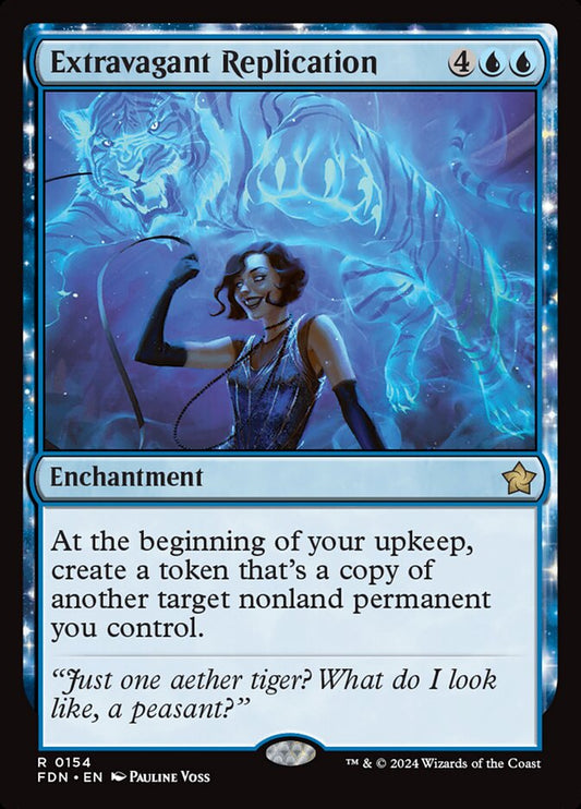 This Is An Image Of The Magic The Gathering Card Extravagant Replication From The Set Foundations - Designed By Artist Pauline Voss