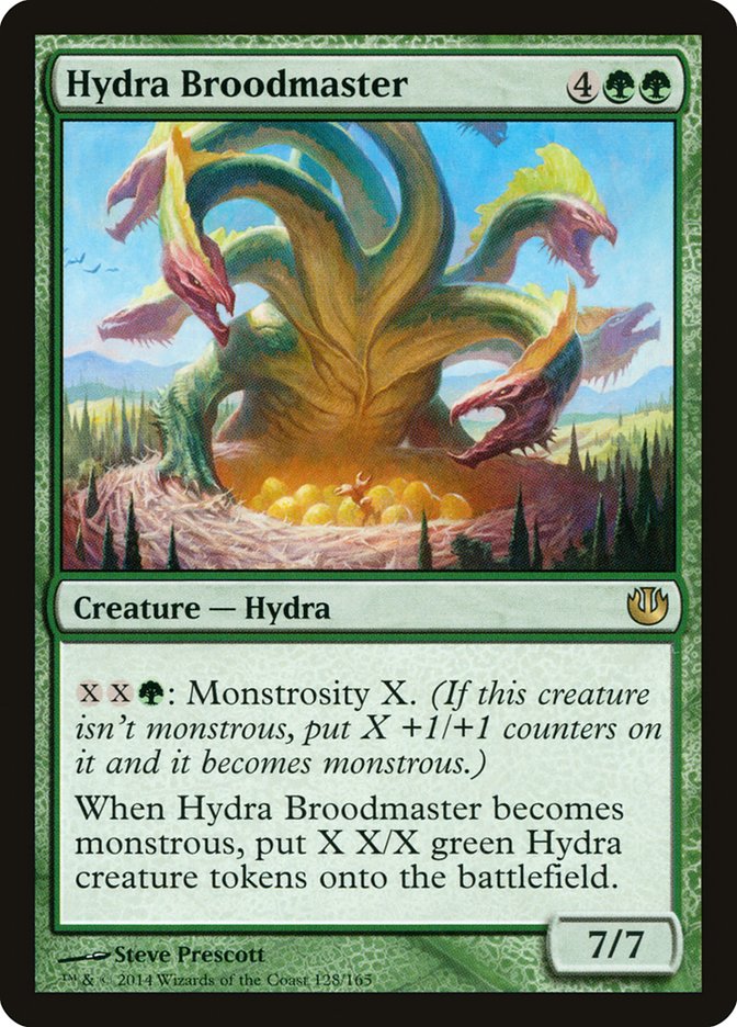 This Is An Image Of The Magic The Gathering Card Hydra Broodmaster From The Set Commander 2021 - Designed By Artist Vincent Proce