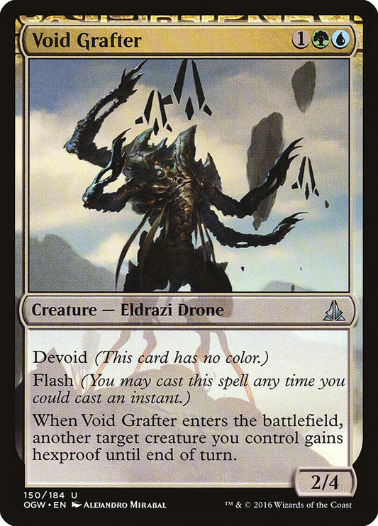 This Is An Image Of The Magic The Gathering Card Void Grafter From The Set Oath of the Gatewatch - Designed By Artist Alejandro Mirabal