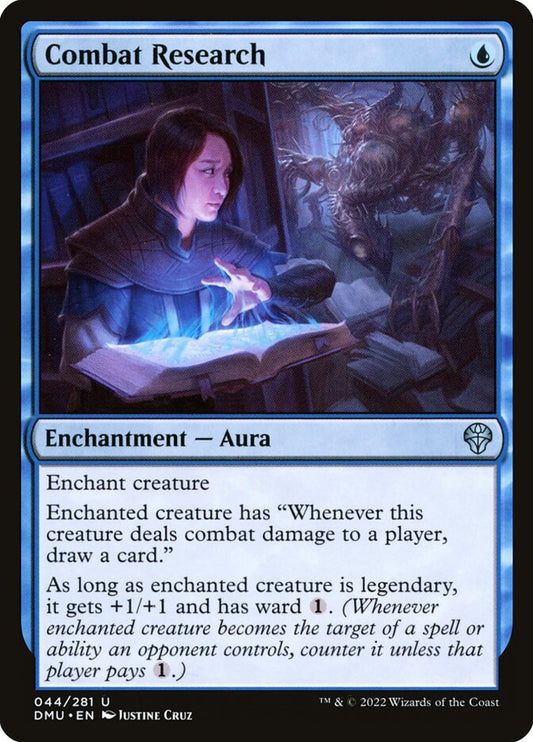 This Is An Image Of The Magic The Gathering Card Combat Research From The Set Dominaria United - Designed By Artist Justine Cruz