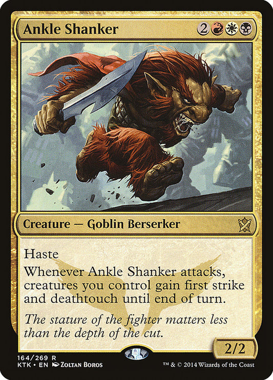 This Is An Image Of The Magic The Gathering Card Ankle Shanker From The Set Commander 2016 - Designed By Artist Zoltan Boros