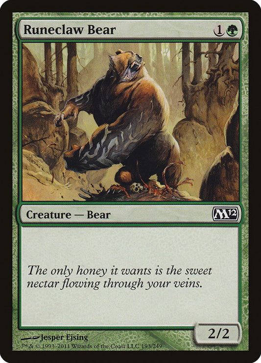 This Is An Image Of The Magic The Gathering Card Runeclaw Bear From The Set Magic 2015 - Designed By Artist Jesper Ejsing