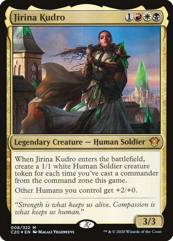 This Is An Image Of The Magic The Gathering Card Jirina Kudro From The Set Commander 2020 - Designed By Artist Magali Villeneuve