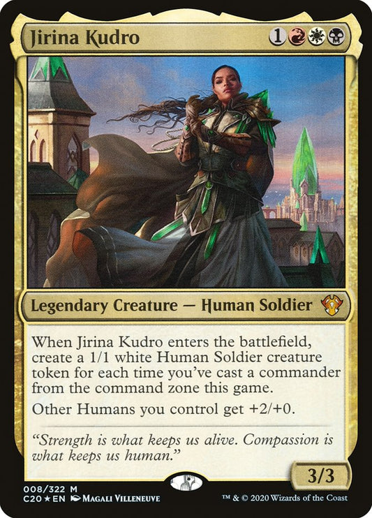 This Is An Image Of The Magic The Gathering Card Jirina Kudro From The Set Commander 2020 - Designed By Artist Magali Villeneuve