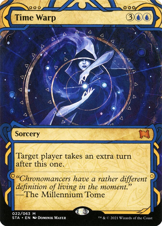 This Is An Image Of The Magic The Gathering Card Time Warp From The Set Tempest Remastered - Designed By Artist Pete Venters