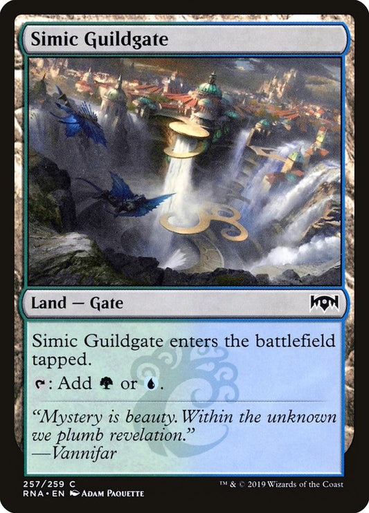 This Is An Image Of The Magic The Gathering Card Simic Guildgate From The Set Foundations - Designed By Artist Svetlin Velinov
