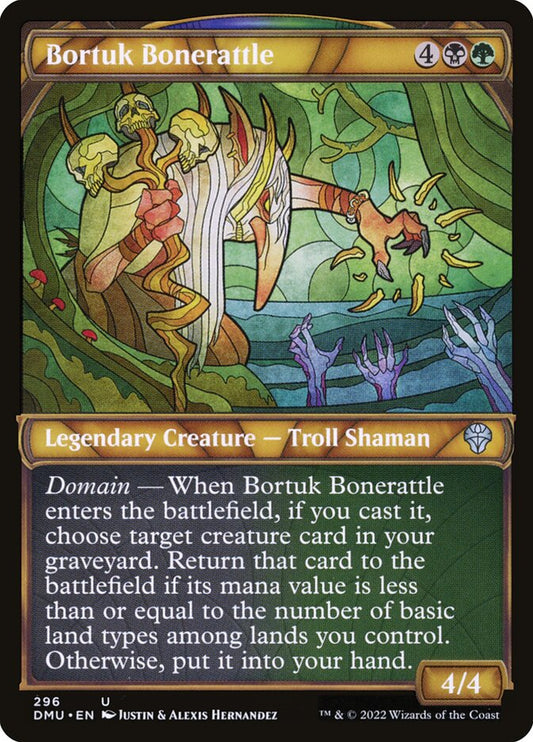 This Is An Image Of The Magic The Gathering Card Bortuk Bonerattle From The Set Dominaria United - Designed By Artist Wayne Reynolds