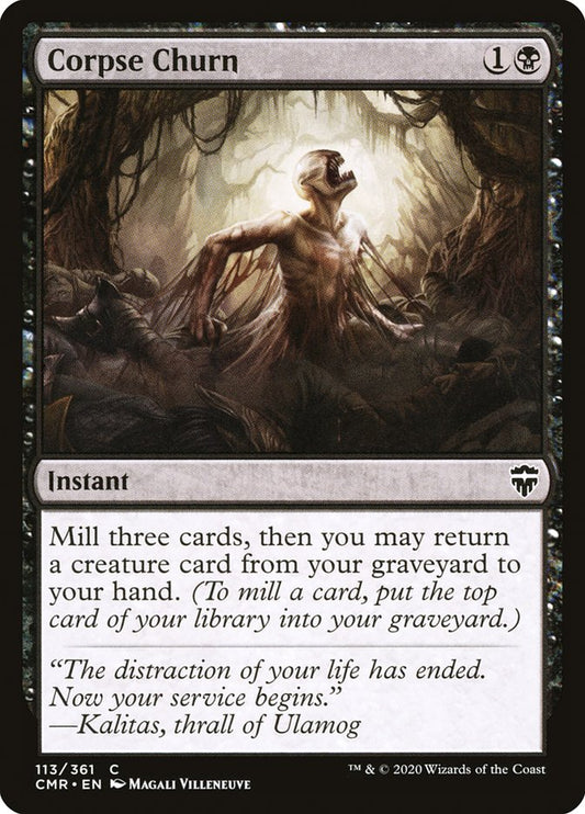 This Is An Image Of The Magic The Gathering Card Corpse Churn From The Set Ravnica: Clue Edition - Designed By Artist Lars Grant-West