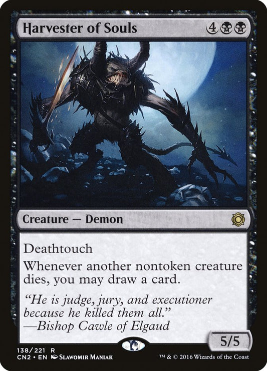 This Is An Image Of The Magic The Gathering Card Harvester of Souls From The Set Jumpstart - Designed By Artist Slawomir Maniak