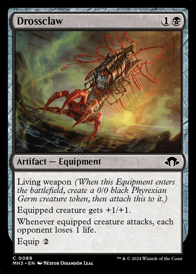 This Is An Image Of The Magic The Gathering Card Drossclaw From The Set Modern Horizons 3 - Designed By Artist Néstor Ossandón Leal