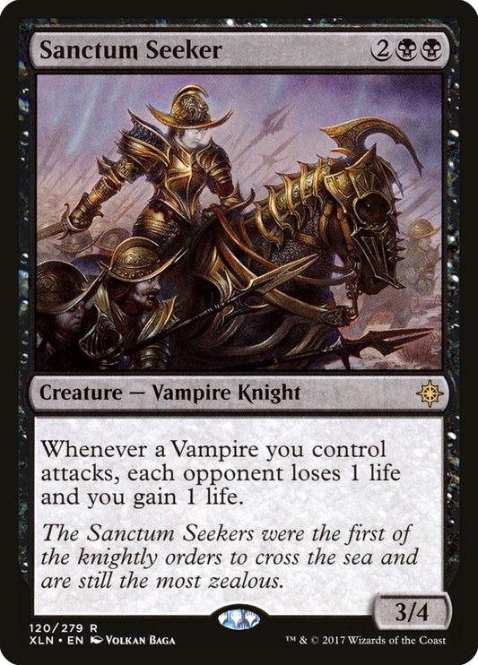 This Is An Image Of The Magic The Gathering Card Sanctum Seeker From The Set The Lost Caverns of Ixalan Commander - Designed By Artist Volkan Baǵa