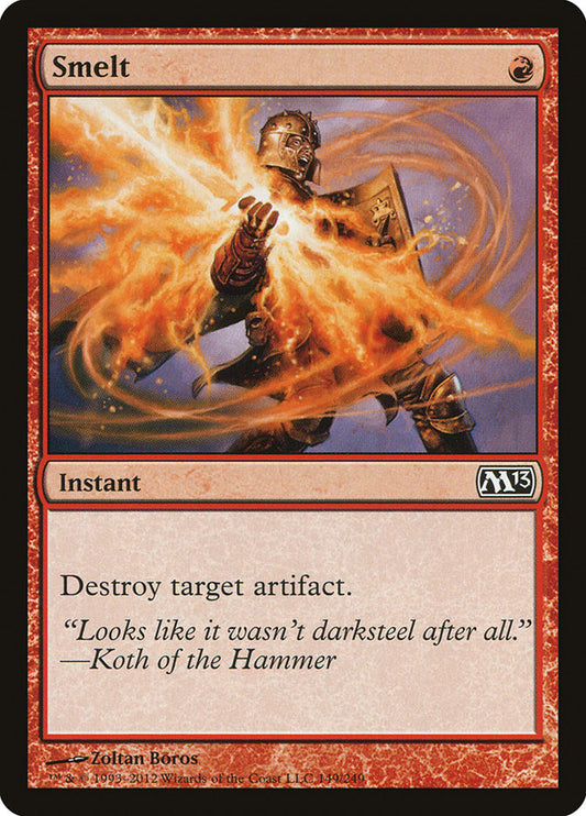 This Is An Image Of The Magic The Gathering Card Smelt From The Set Core Set 2019 - Designed By Artist Zoltan Boros