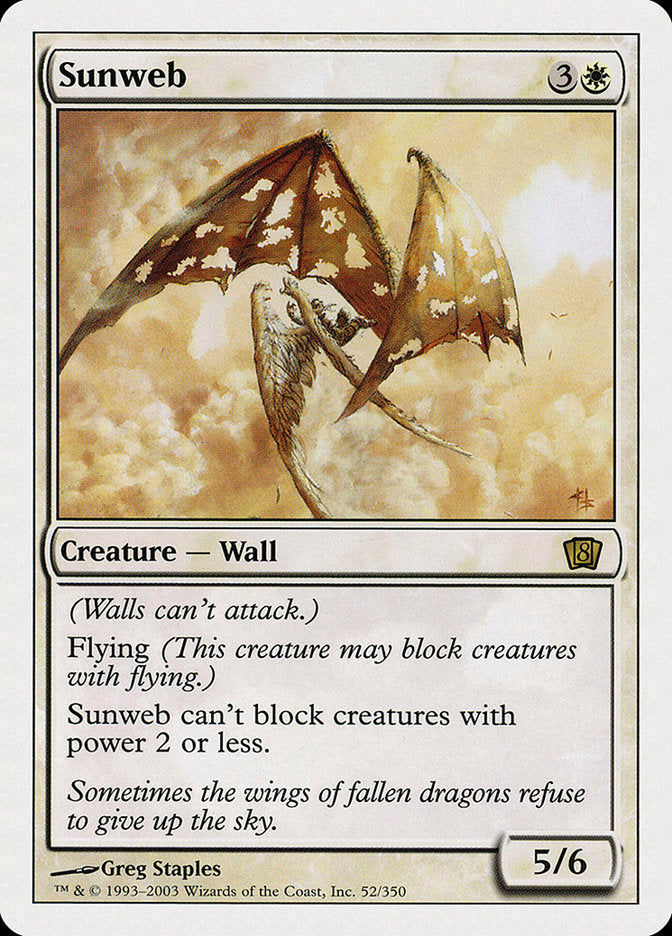 This Is An Image Of The Magic The Gathering Card Sunweb From The Set Eighth Edition - Designed By Artist Greg Staples