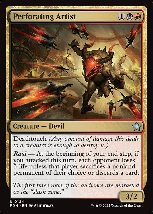 This Is An Image Of The Magic The Gathering Card Perforating Artist From The Set Foundations - Designed By Artist Arif Wijaya